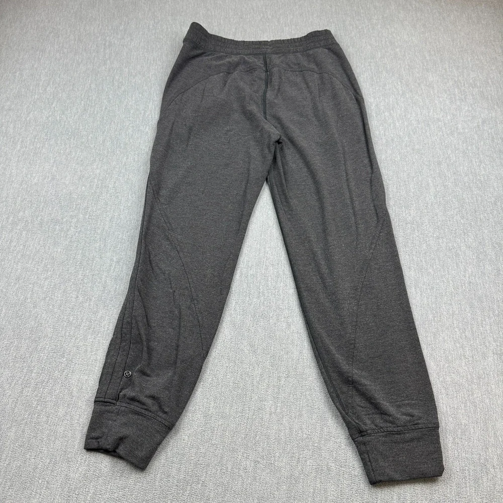 Lululemon Jogger Sweat Pants Womens 6 Gray Stretch Gym Yoga‎ Pockets Zip Casual